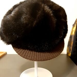 Vintage faux fur hat